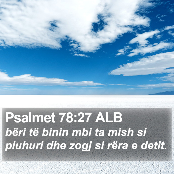 Psalmet 78:27 ALB Bible Study