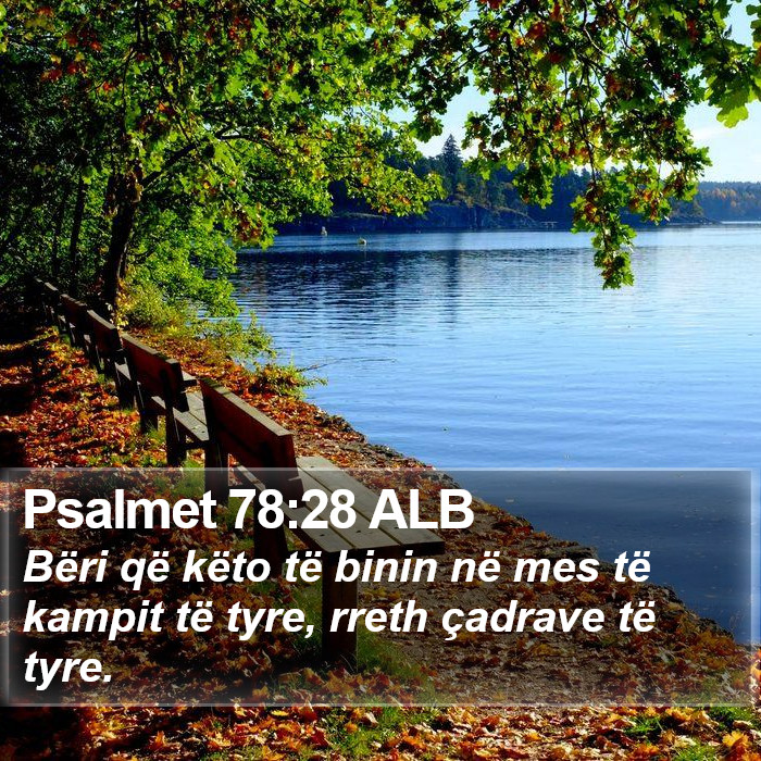 Psalmet 78:28 ALB Bible Study
