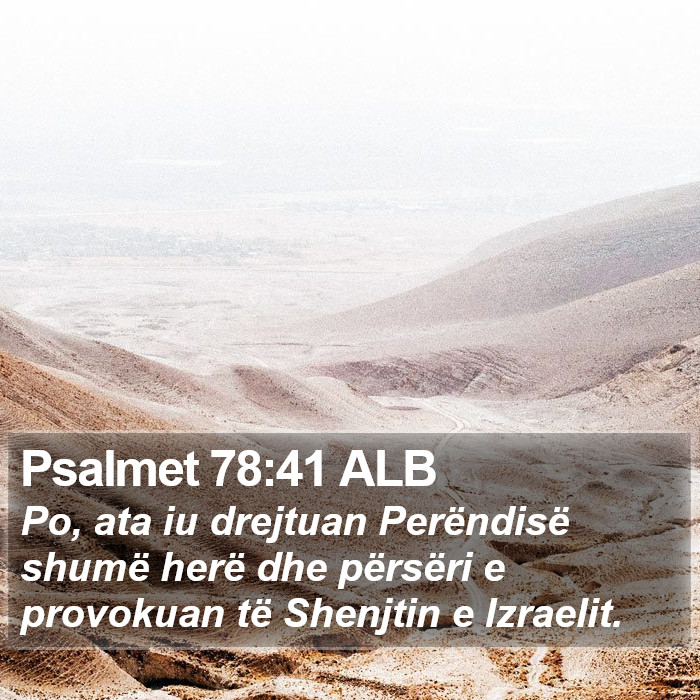 Psalmet 78:41 ALB Bible Study
