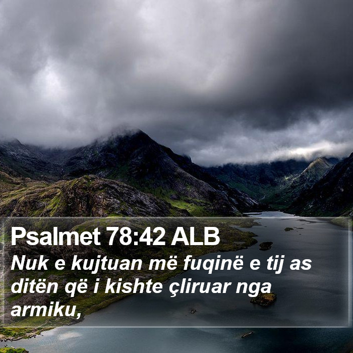 Psalmet 78:42 ALB Bible Study