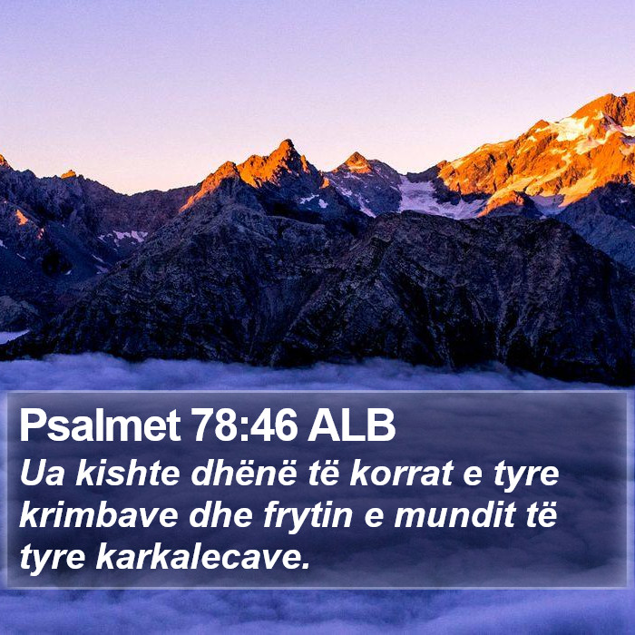 Psalmet 78:46 ALB Bible Study
