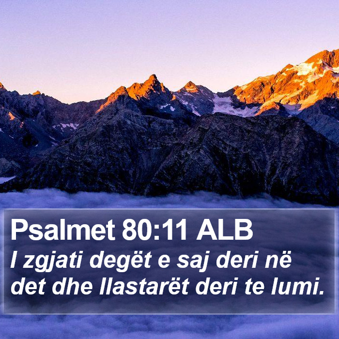 Psalmet 80:11 ALB Bible Study