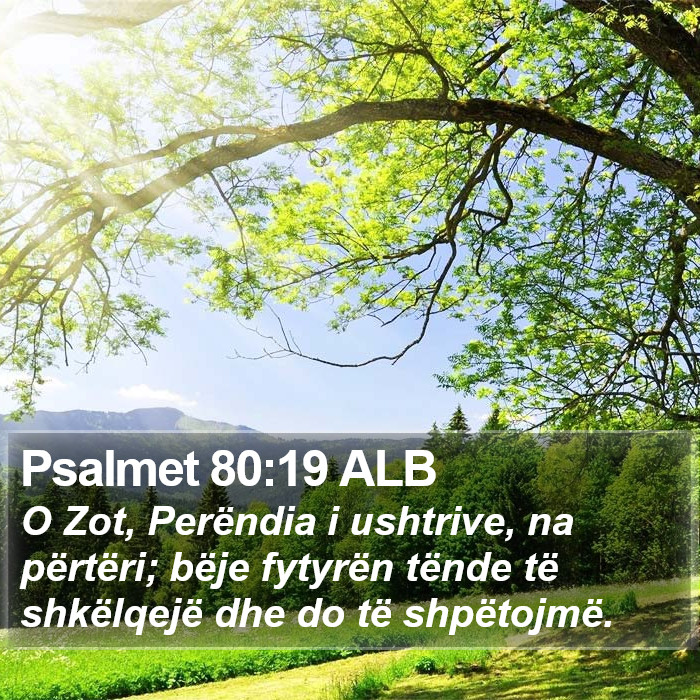 Psalmet 80:19 ALB Bible Study