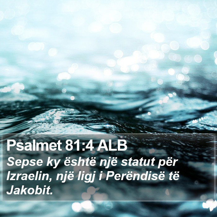 Psalmet 81:4 ALB Bible Study