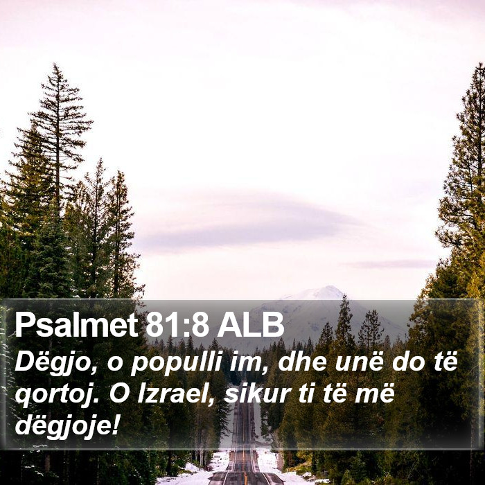 Psalmet 81:8 ALB Bible Study