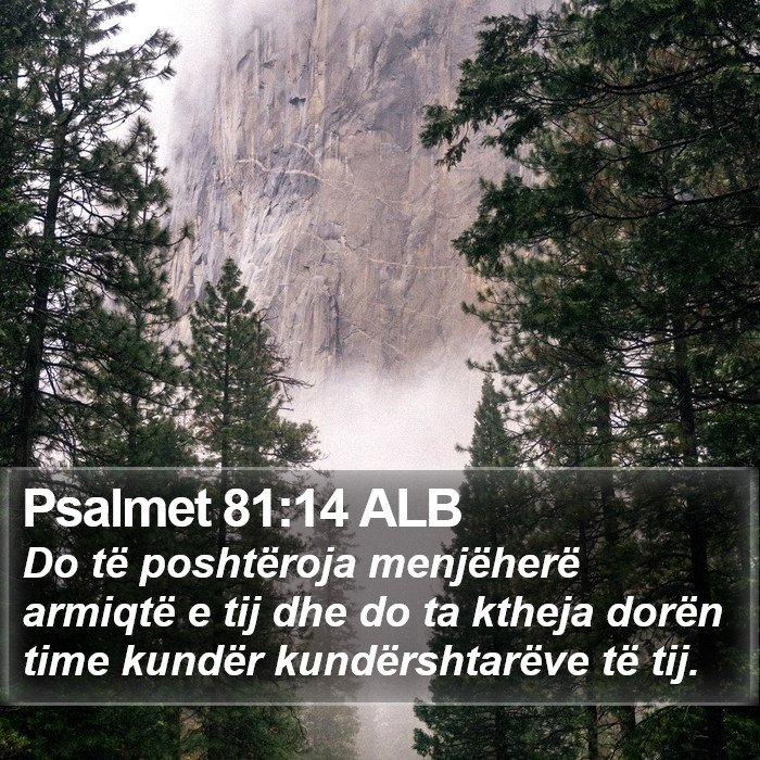 Psalmet 81:14 ALB Bible Study