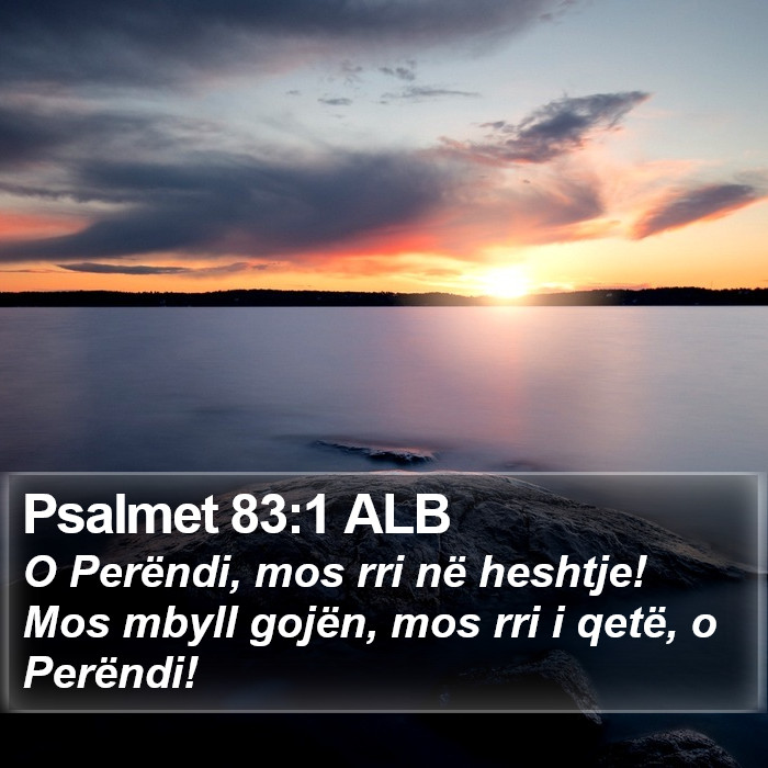 Psalmet 83:1 ALB Bible Study