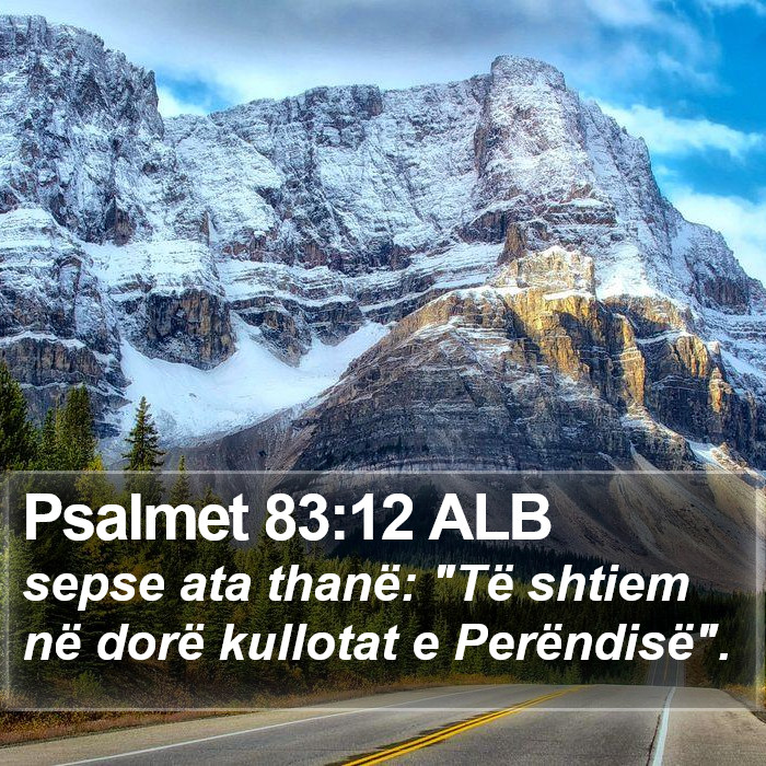 Psalmet 83:12 ALB Bible Study