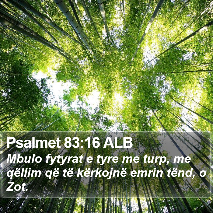 Psalmet 83:16 ALB Bible Study