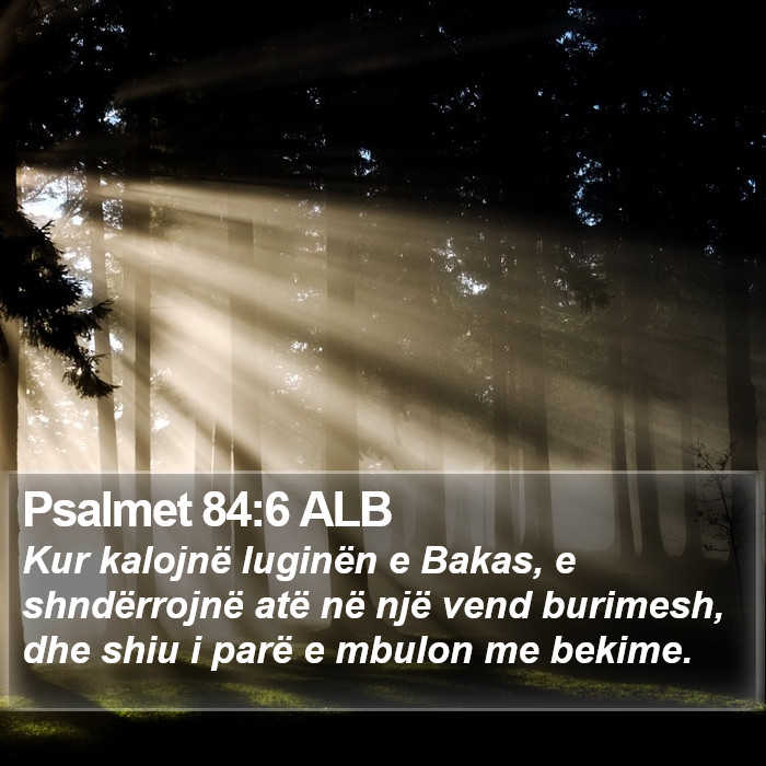 Psalmet 84:6 ALB Bible Study