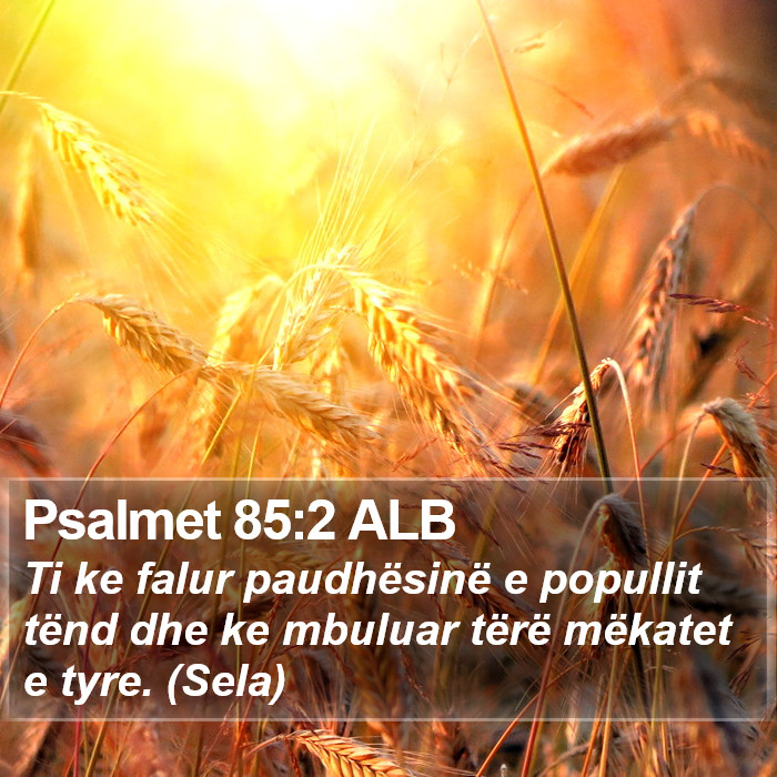 Psalmet 85:2 ALB Bible Study