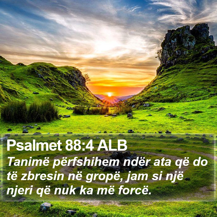 Psalmet 88:4 ALB Bible Study