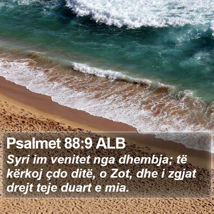 Psalmet 88:9 ALB Bible Study