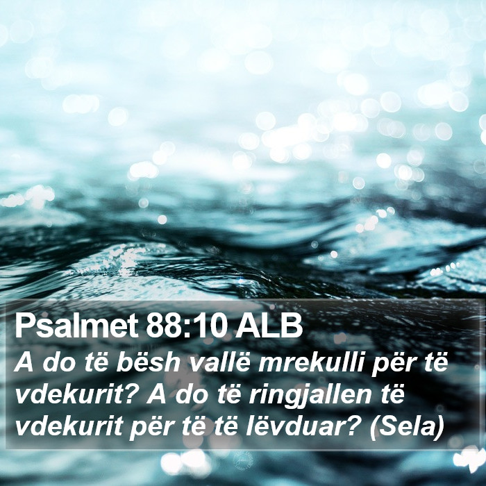 Psalmet 88:10 ALB Bible Study