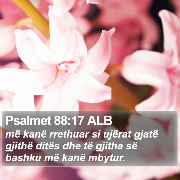 Psalmet 88:17 ALB Bible Study