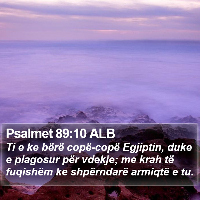 Psalmet 89:10 ALB Bible Study