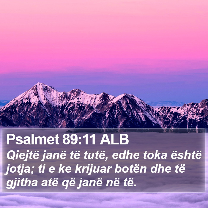 Psalmet 89:11 ALB Bible Study