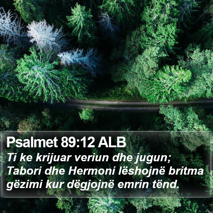 Psalmet 89:12 ALB Bible Study