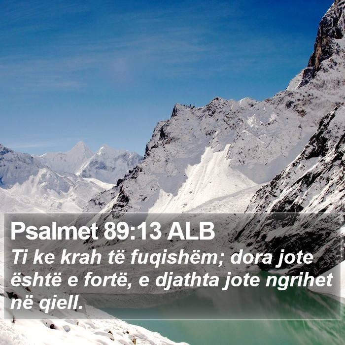 Psalmet 89:13 ALB Bible Study