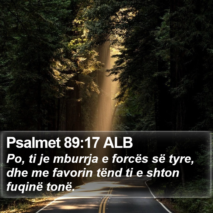 Psalmet 89:17 ALB Bible Study