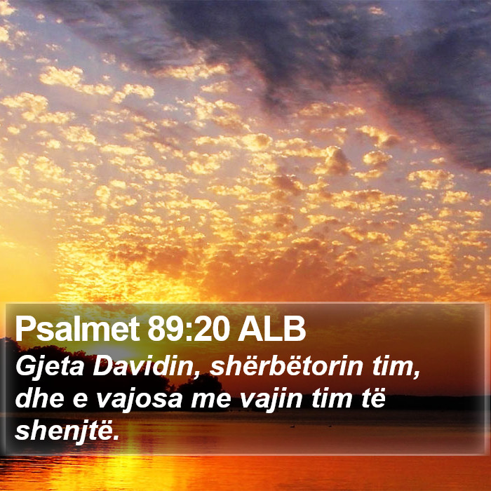 Psalmet 89:20 ALB Bible Study