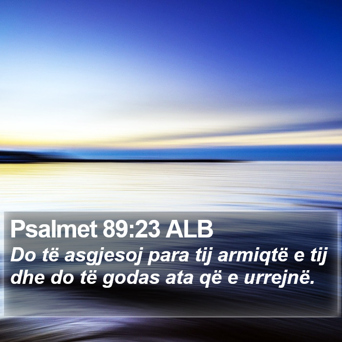 Psalmet 89:23 ALB Bible Study