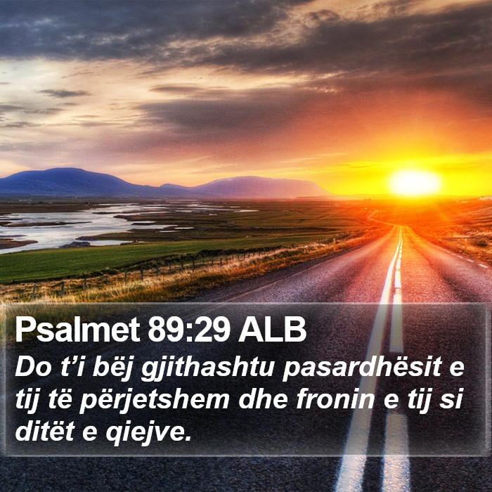 Psalmet 89:29 ALB Bible Study
