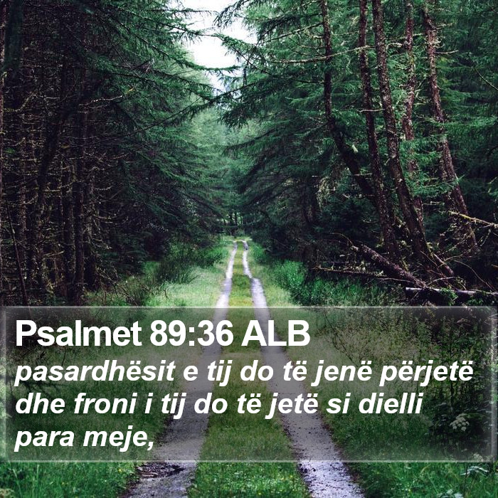 Psalmet 89:36 ALB Bible Study