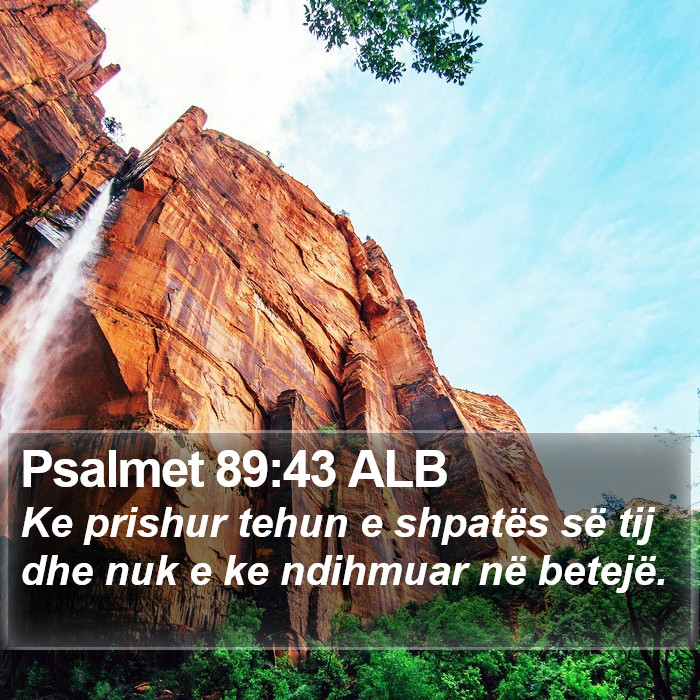 Psalmet 89:43 ALB Bible Study