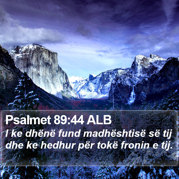 Psalmet 89:44 ALB Bible Study