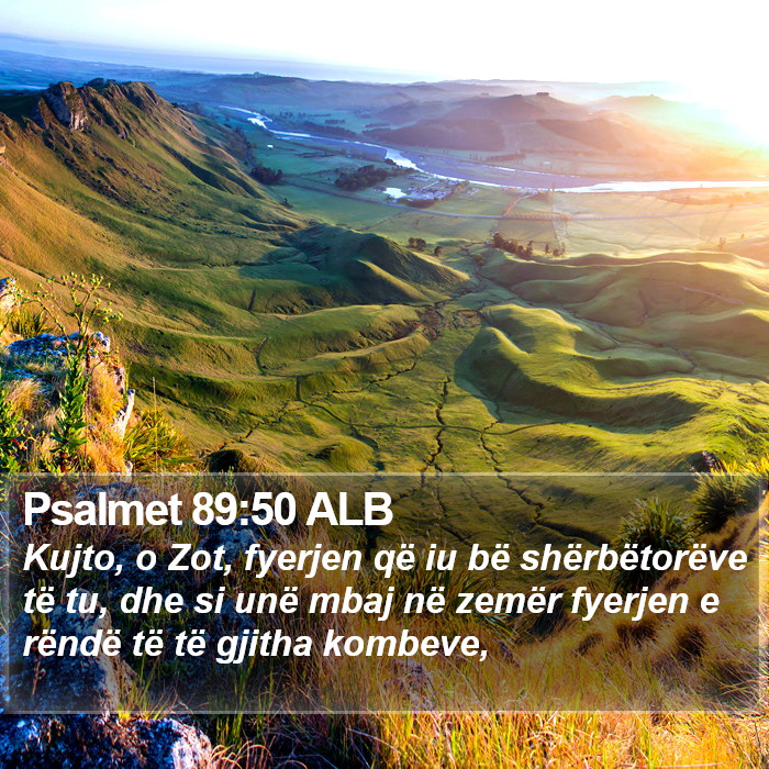 Psalmet 89:50 ALB Bible Study