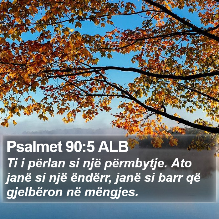 Psalmet 90:5 ALB Bible Study