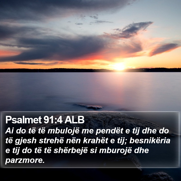 Psalmet 91:4 ALB Bible Study