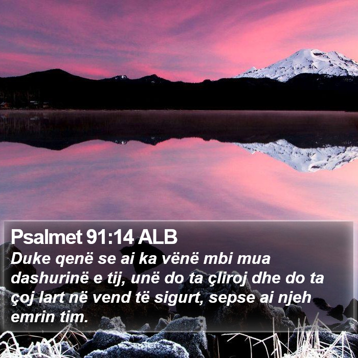 Psalmet 91:14 ALB Bible Study