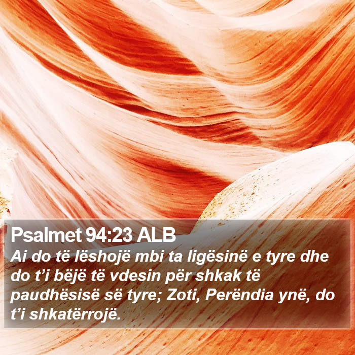 Psalmet 94:23 ALB Bible Study