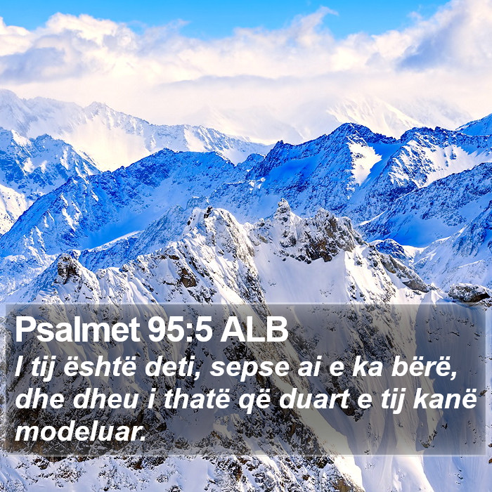 Psalmet 95:5 ALB Bible Study
