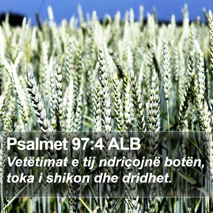 Psalmet 97:4 ALB Bible Study