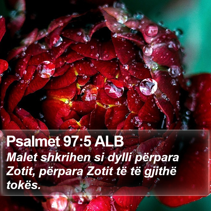 Psalmet 97:5 ALB Bible Study