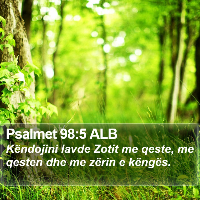 Psalmet 98:5 ALB Bible Study