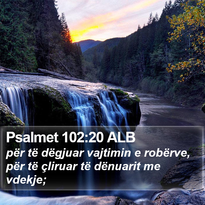 Psalmet 102:20 ALB Bible Study