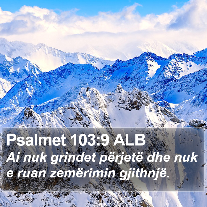 Psalmet 103:9 ALB Bible Study