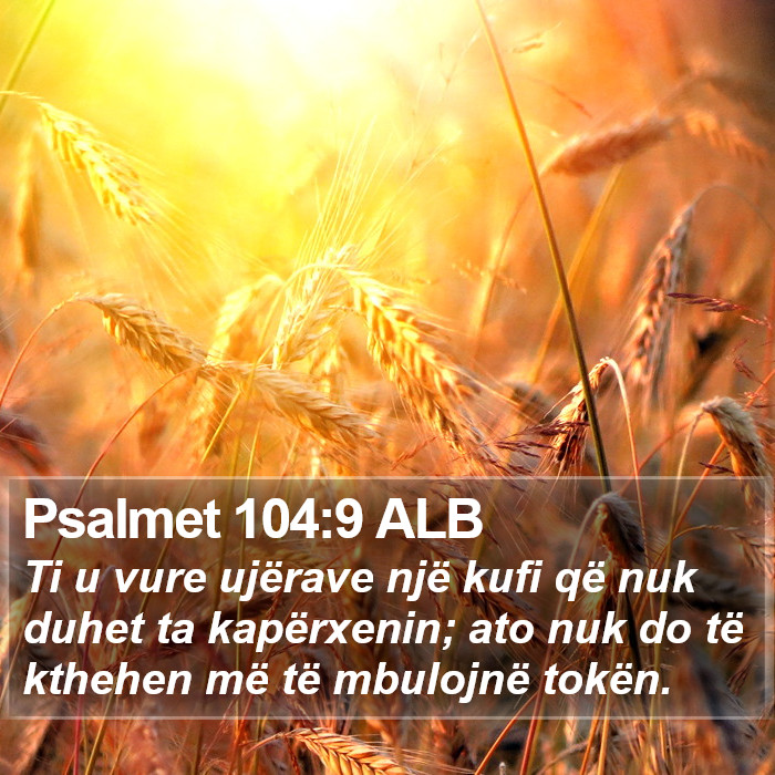 Psalmet 104:9 ALB Bible Study