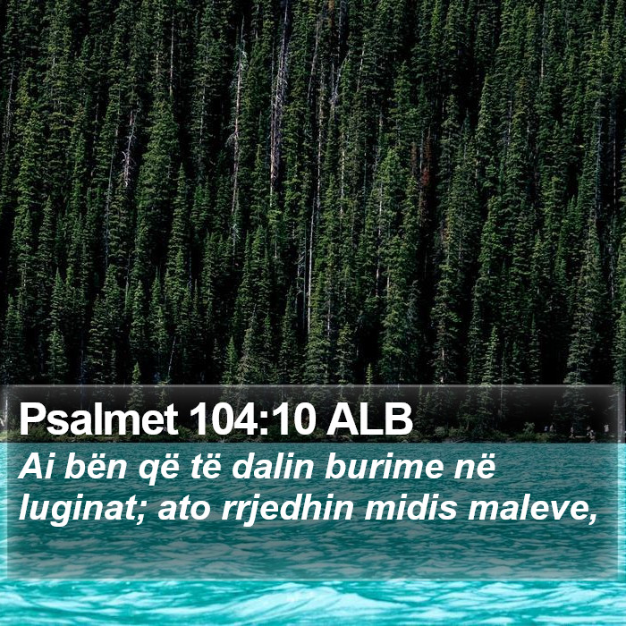 Psalmet 104:10 ALB Bible Study