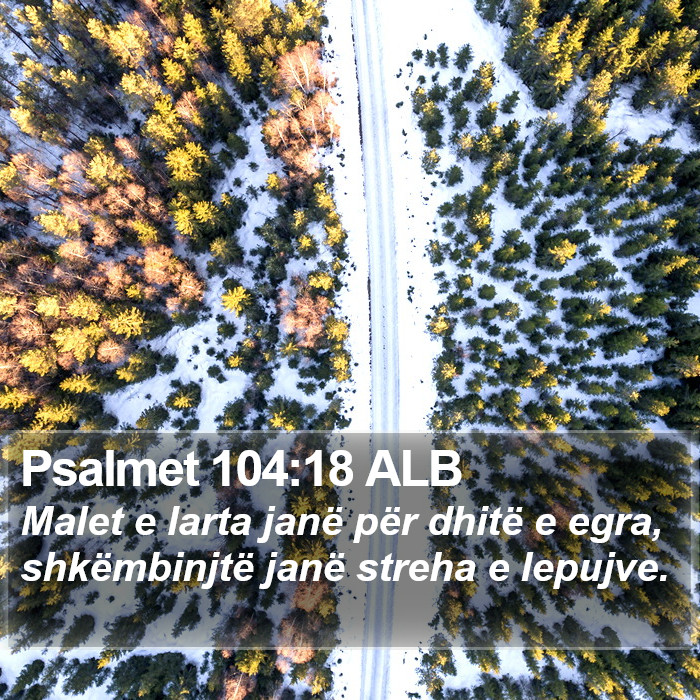 Psalmet 104:18 ALB Bible Study