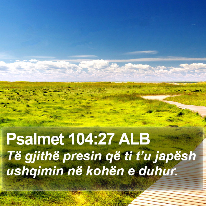 Psalmet 104:27 ALB Bible Study