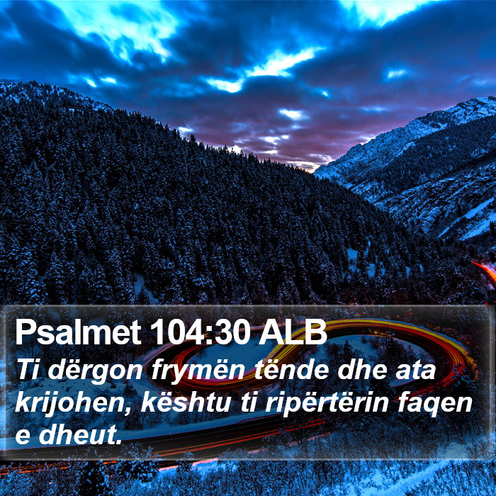 Psalmet 104:30 ALB Bible Study