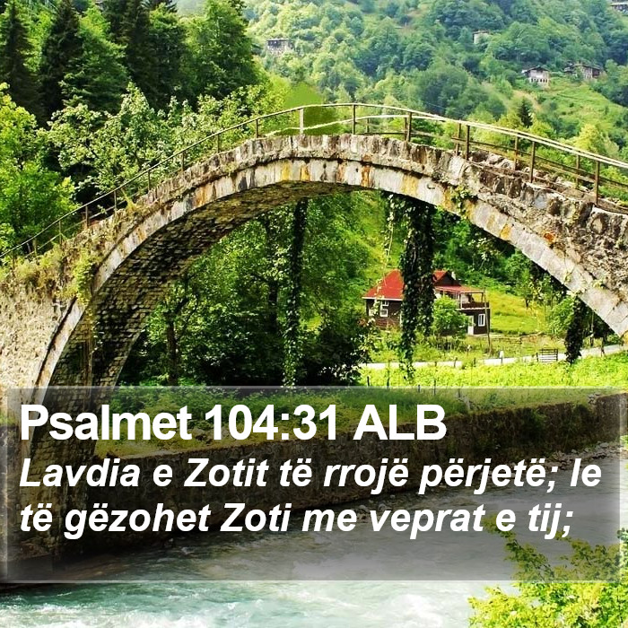 Psalmet 104:31 ALB Bible Study