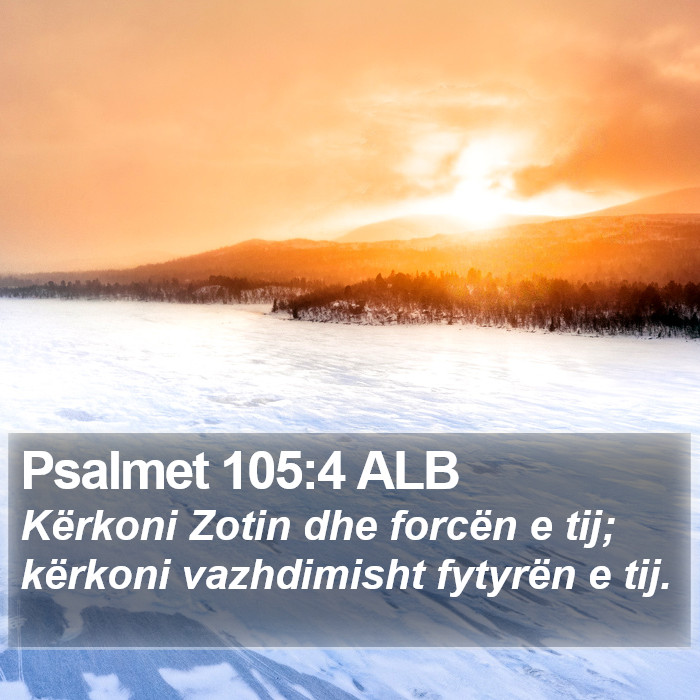 Psalmet 105:4 ALB Bible Study