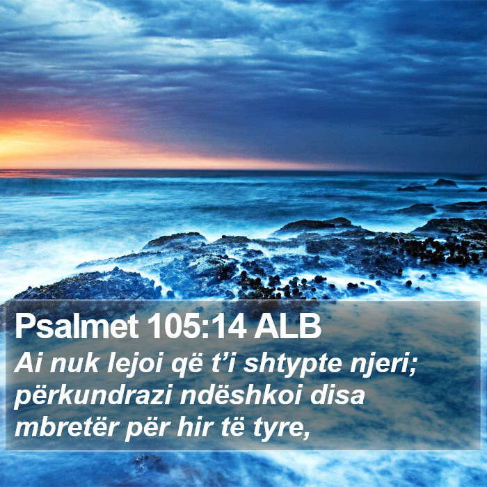 Psalmet 105:14 ALB Bible Study