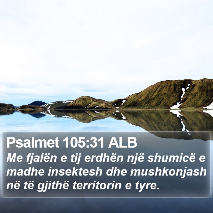 Psalmet 105:31 ALB Bible Study